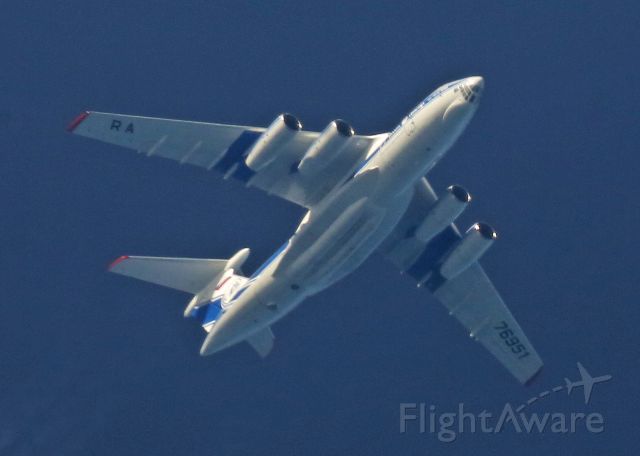 Ilyushin Il-76 (RA-76951) - LE 23-09-2017 vertical Vendee 34 000 fft from SID to ?