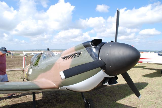 19-8783 — - Replica Spitfire was an attention grabber at the Clifton fly-in