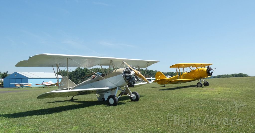 TRAVEL AIR B (NC4689) - Shown here is this 1928 Travel Air 2000 Bi-Plane. Also on this grassy airstrip in southeastern Pennsylvania is a 1941 Naval Air Factory N42745 in the Summer of 2020.