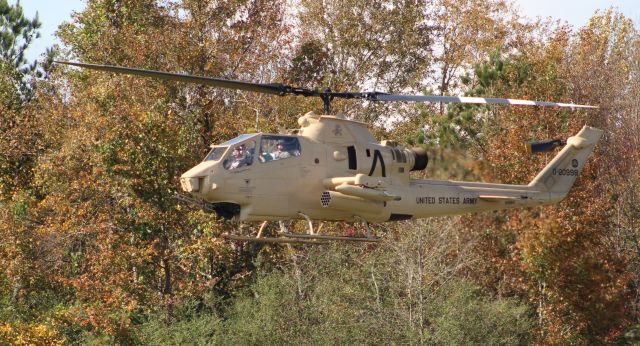 N998HF — - The Army Aviation Heritage Foundations Bell AH-1F Cobra arriving Folsom Field, Cullman Regional Airport, AL, during the Elks Lodge 1609 sponsored Cullman Veterans Day Celebration - November 4, 2017.
