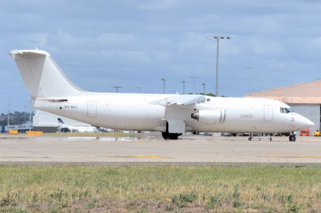 British Aerospace BAe-146-300 (VH-SAJ) - VH-SAJ parked at sydney airport BAe 146-300
