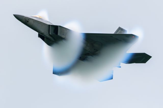Lockheed F-22 Raptor — - Major Joshua "Cabo" Gunderson of the F-22 Raptor Demo Team performing at the 2021 Greatest Show On Turf 2021 - Operation Thanks From Above Airshow in Geneseo, New York.