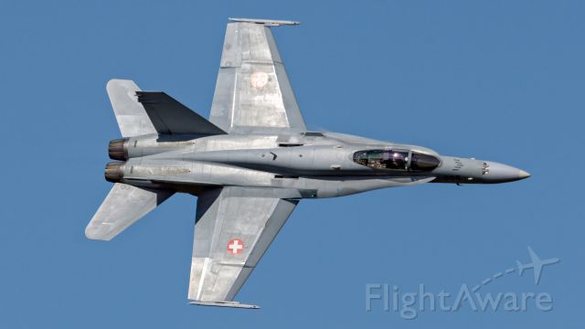 McDonnell Douglas FA-18 Hornet — - Swiss Air Force F-18 , during NATO days in Ostrava , Czech Republic . 21.09.2019.