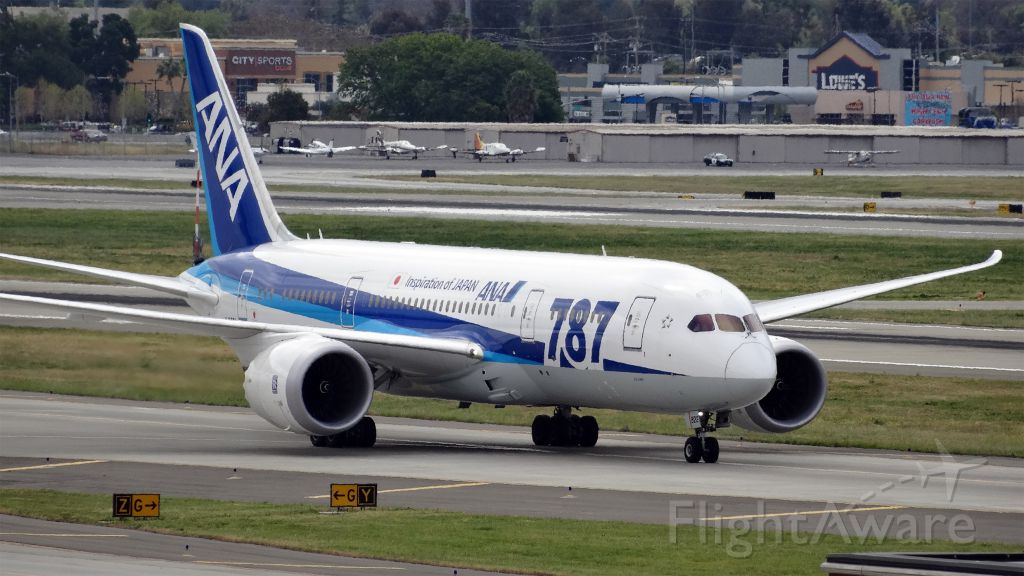 Boeing 787-8 (JA822A) - JA822A All Nippon Airways Boeing 787-8 Dreamliner - cn 34512br /Age 1.7 Yearsbr /05-Apr-2015 B788/L Narita Intl (RJAA / NRT) San Jose Intl (KSJC) 17:52 JST 10:51 PDT 8:59