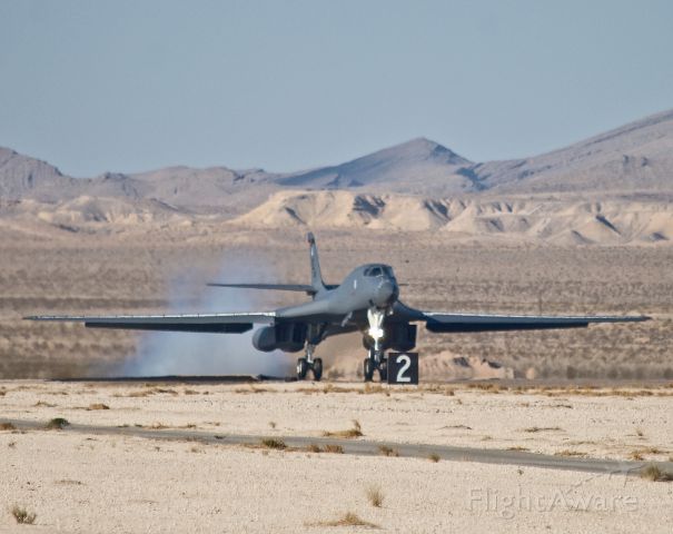 Rockwell Lancer (AFR85060) - B-1B 85-060 returning from a Red Flag 12-4 sortie, July 18, 2012.