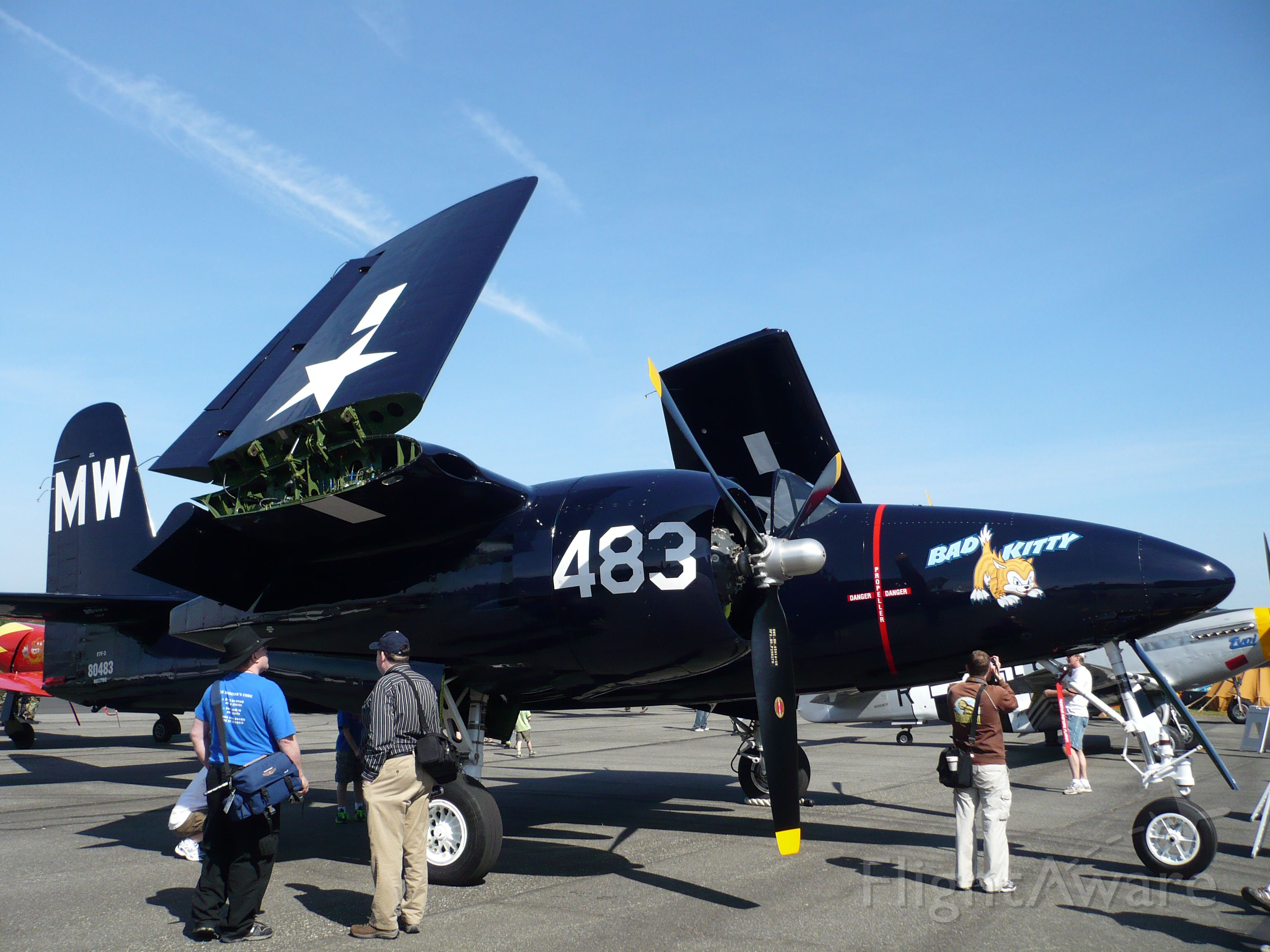 N6178C — - Grumman F7F-3P Tigercat (G-51)"Bad Kitty" from Historic Flight Foundation, Paine Field, Everett, WA on General Aviation Day on 5/15/10