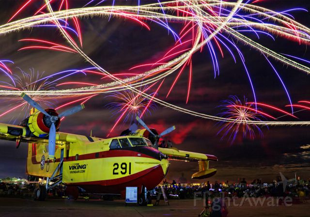 Canadair CL-215 (C-GBPD) - The night airshow at EAA AirVenture 2018 in Oshkosh, Wisconsin.
