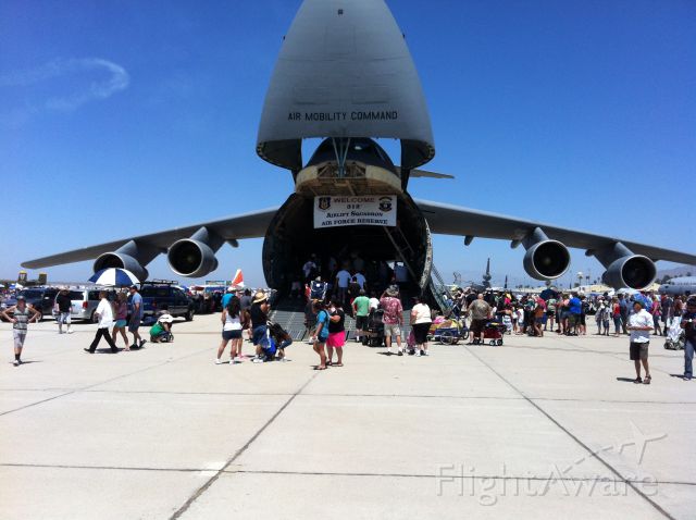 Lockheed C-5 Galaxy — - Mouth open at March AFB