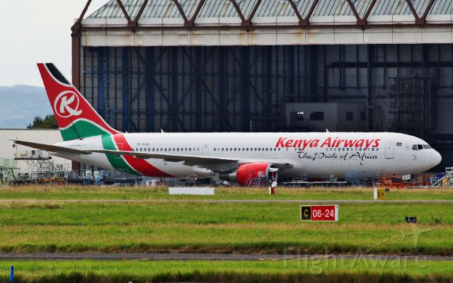 5Y-KQZ — - kenya airways 767-3 5y-kqz at shannon aerospace 7/8/14.
