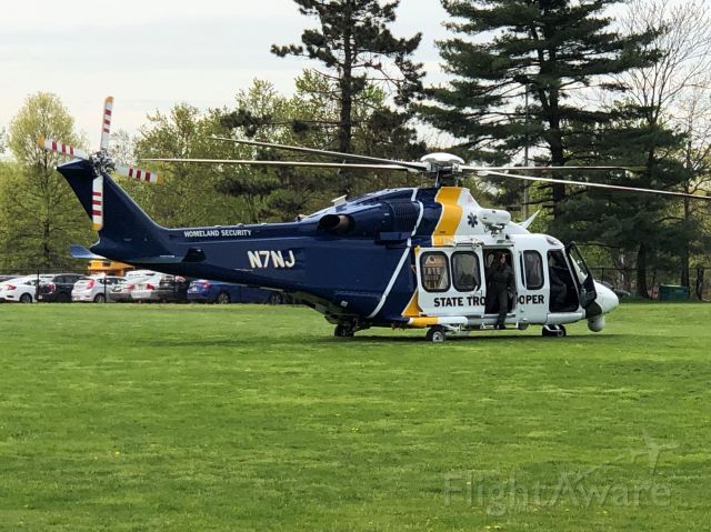 BELL-AGUSTA AB-139 (N7NJ) - They dropped in for a little community service visitation