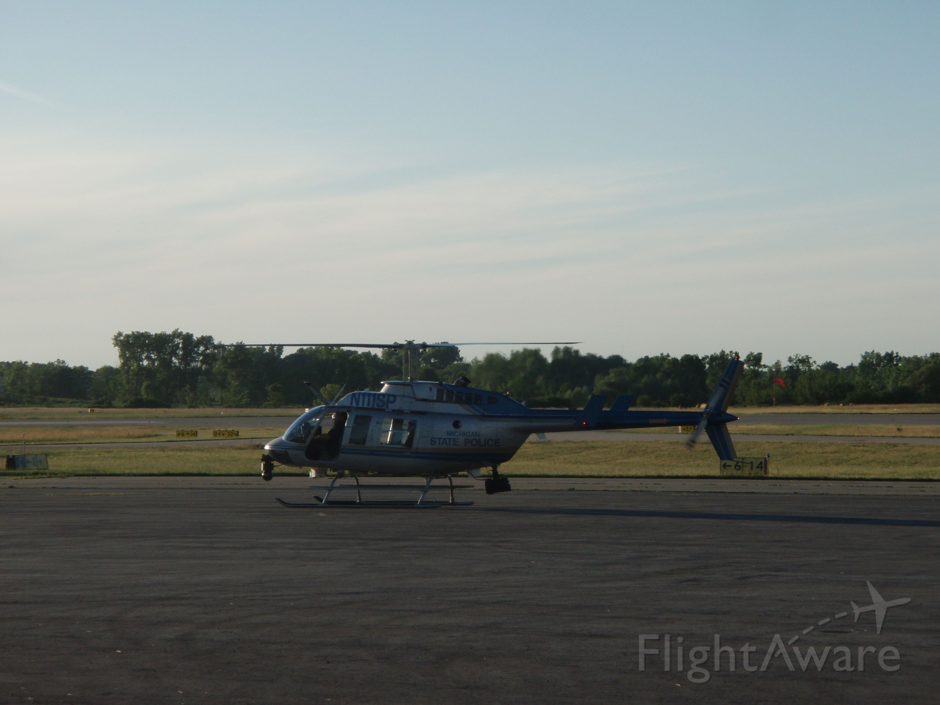 N111SP — - Michigan State Police helicopter