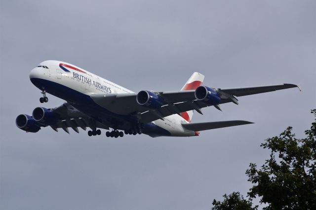 Airbus A380-800 (G-XLEL) - Airbus A380-841, British Airways, G-XLEL, 14.Oct.2022, EGLL London Heathrow, Waye Ave Park