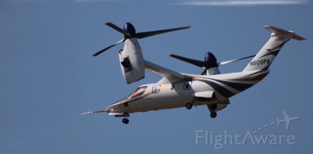 Bell BA-609 (N609PA) - On approach to the Leonardo Helo Facility is this 2016 Leonardo AW609 Tiltrotor Aircraft from the Winter of 2022.