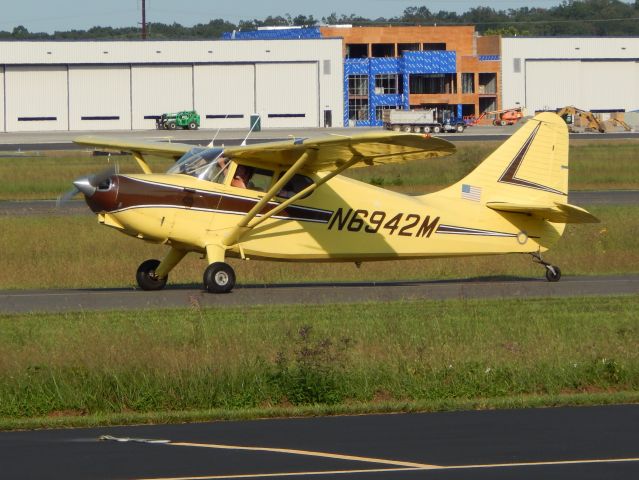 Piper 108 Voyager (N6942M) - A Piper 108 Voyager taxis to the runway in late 2020