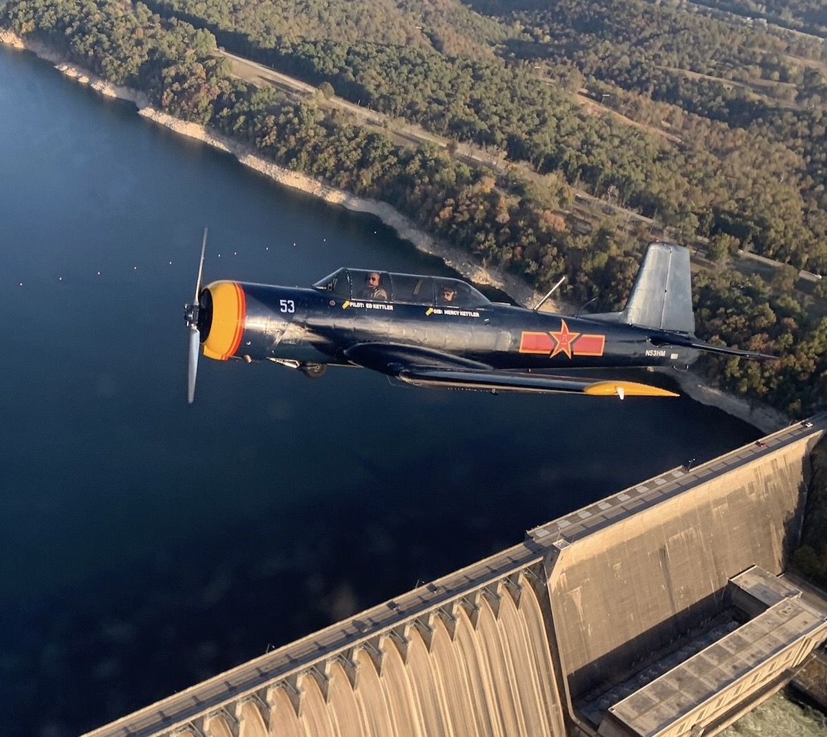 N53HM — - Nanchang CJ-6A - Doing a little fall flying at Gaston's in northern Arkansas