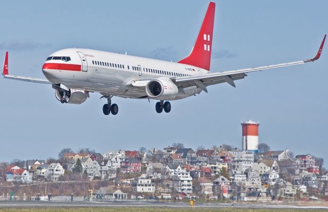 Boeing 737-800 (D-APBC) - Private Air as SAS ...inaugural arrival into Boston Logan from Copenhagen 