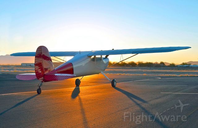 Cessna 120 (N2874N) - Early morning preflight at Marana Regional Airport in Arizona