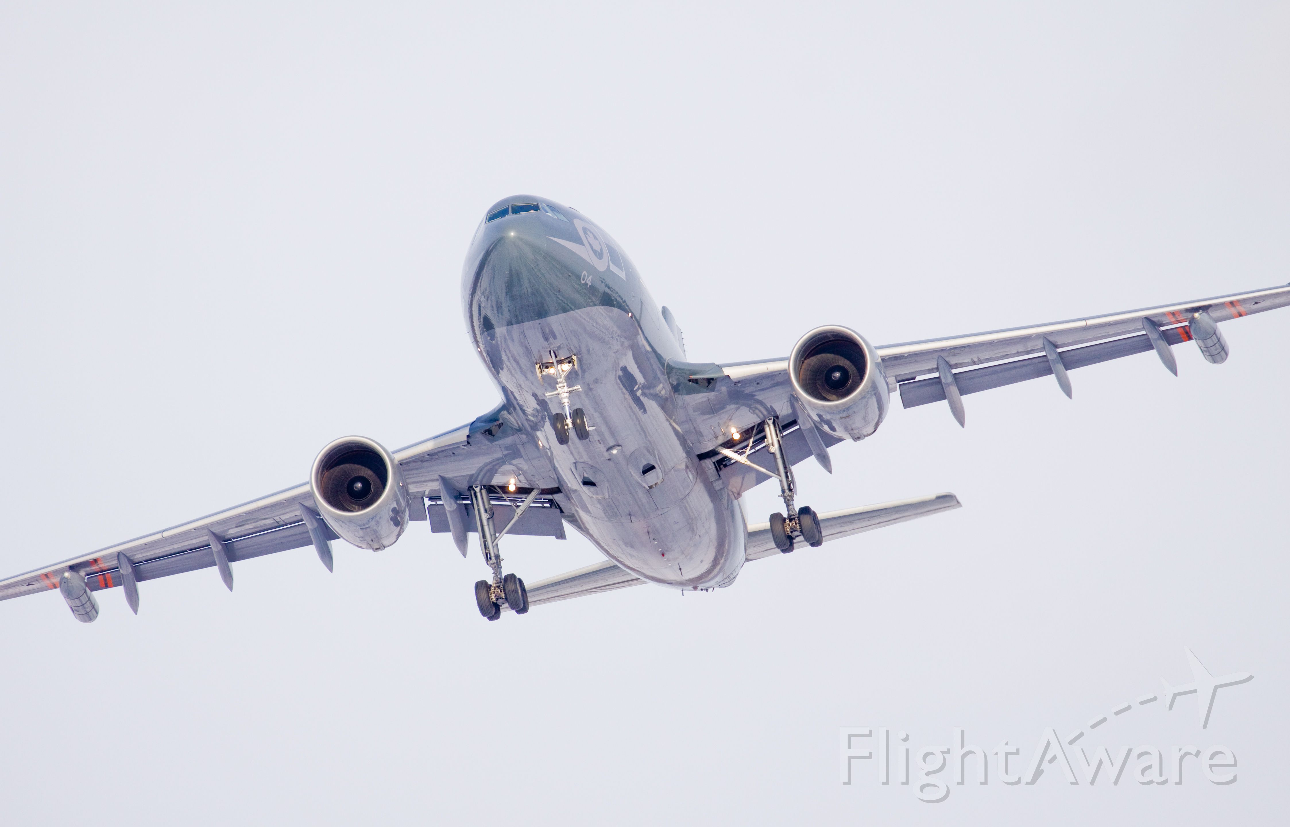 Airbus A310 (N15004) - Husky 04 doing some circuits at CFB Trenton on a cold winter day!