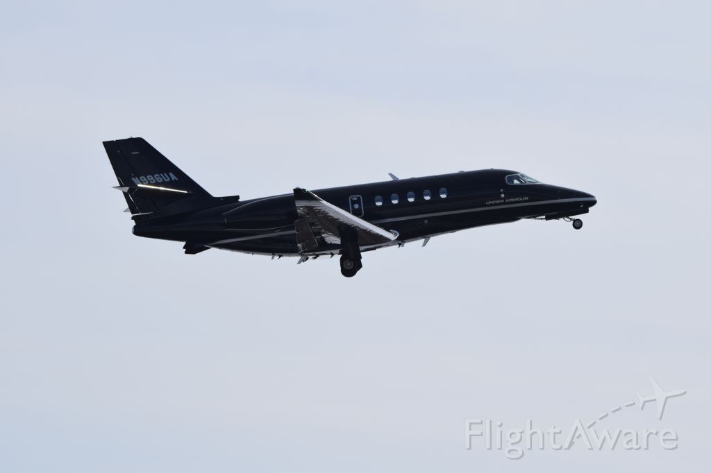 Cessna Citation Sovereign (N996UA) - Citation Latitude (C680A) Departing RWY 27. Taken 1/28/16