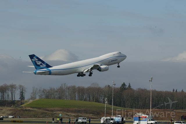 BOEING 747-8 (N747EX) - First Flight 747-8