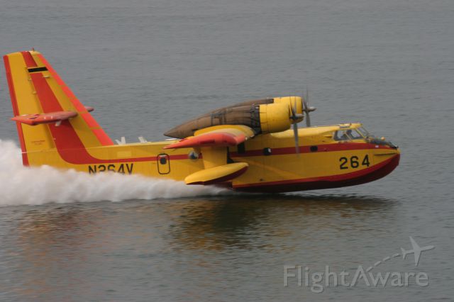N264V — - Fighting the Mt. Hood Forest Fire on Sept. 15 2014.   Scooping water on the Columbia River by Troutdale, Oregon.