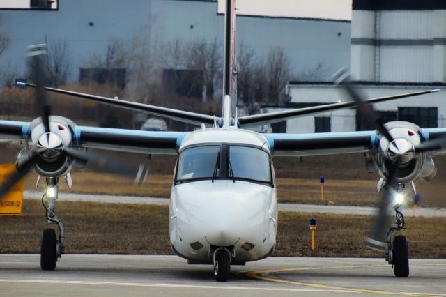 Gulfstream Aerospace Jetprop Commander (N45RF) - N45RF arriving into the FBO ramp at the Buffalo Niagara International Airport from Rome NY (KRME) as "NOAA 45"