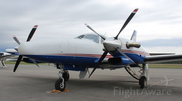 Piper Cheyenne 2 (N781CK) - A Piper PA-31T Cheyenne II on the ramp under overcast skies at Pryor Field Regional Airport, Decatur, AL - may 15, 2019.