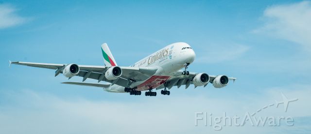 Airbus A380-800 (A6-EEL) - Number one , RWY 23
