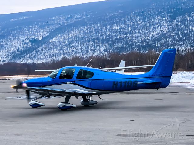 Cirrus SR-22 (N11DG) - A SR22 (N11DG) taxiing for IFR departure to Maryland @ KIPT, RW 9