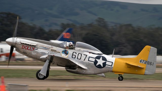 North American P-51 Mustang (N5441V) - Planes of Fame's P-51D at Central Coast AirFest, Santa Maria Public Airport, October 2022