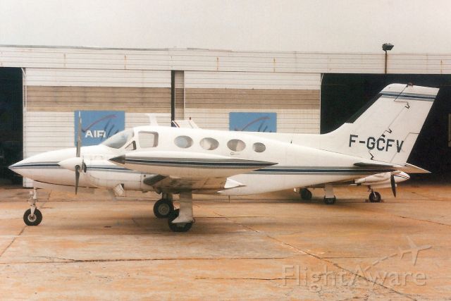 Cessna 421 (F-GCFV) - Seen here in 17-Jun-97.br /br /Reregistered EC-JMD 20-Feb-07.