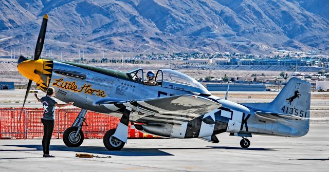 North American P-51 Mustang (NL51PE) - NL51PE North American P-51D Mustang s/n 124-48339 (s/n AAF 44-13551) "Little Horse" - Aviation Nation 2017br /Las Vegas - Nellis AFB (LSV / KLSV)br /USA - Nevada, November 11, 2017br /Photo: TDelCoro