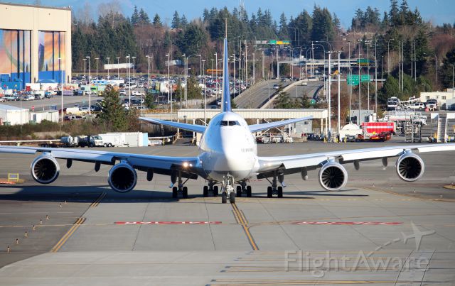 BOEING 747-8 (D-ABYR) - D-ABYR Lufthansa Boeing 747-830 - C/N 37842 / LN 1511 - Delivery Flight - Departing PAE 
