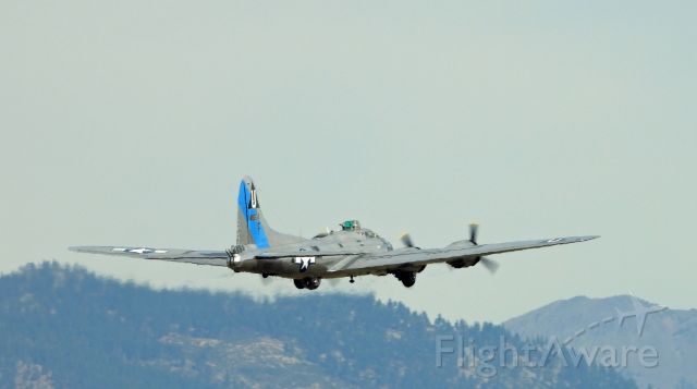 Boeing B-17 Flying Fortress (N9323Z) - Departing Minden-Tahoe airport