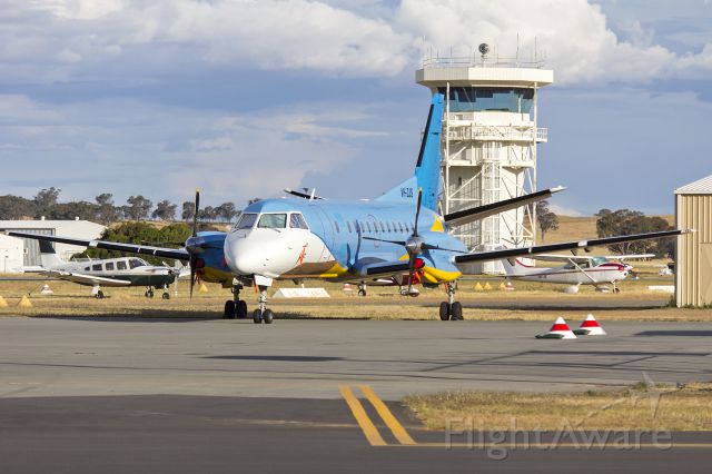 Saab 340 (VH-ZJS) - Regional Express Airlines (VH-ZJS) Saab 340B parked on the tarmac at Wagga Wagga Airport.