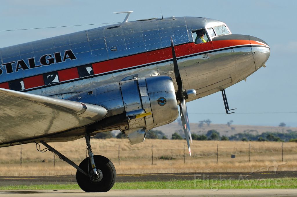 Douglas DC-3 (VH-TMQ) - Built in March in 1945 (c/n 16136-32884) for the USAAF and used by the RAAF under lend/lease agreement in April 1945 becoming A65-91. TMQ served with various squadrons and training schools right up until 1980.br /br /<a href="a rel=nofollow href=http://www.aussieairliners.org/dc-3/vh-tmq/vhtmq.html&quothttp://www.aussieairliners.org/dc-3/vh-tmq/vhtmq.html"/a; rel="nofollow">a rel=nofollow href=http://www.aussieairliners.org/dc-3/vh-tmq/vhtmq.html</a&gtwww.aussieairliners.org/dc-3/vh-tmq/vhtmq.html</a>/a;