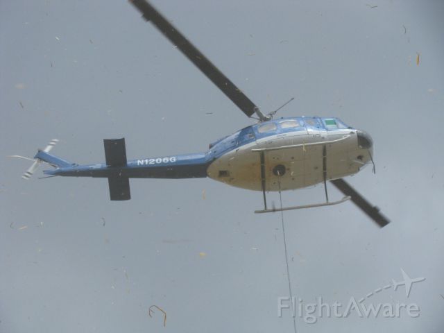Bell UH-1V Iroquois (N1206G) - Reseed operations after High Park Fire. In Rist Canyon 9/1/12.