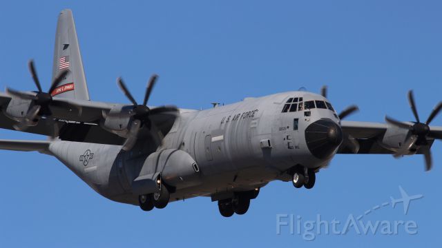 Lockheed C-130 Hercules — - C-130 from 815th AS on approach to KRNO