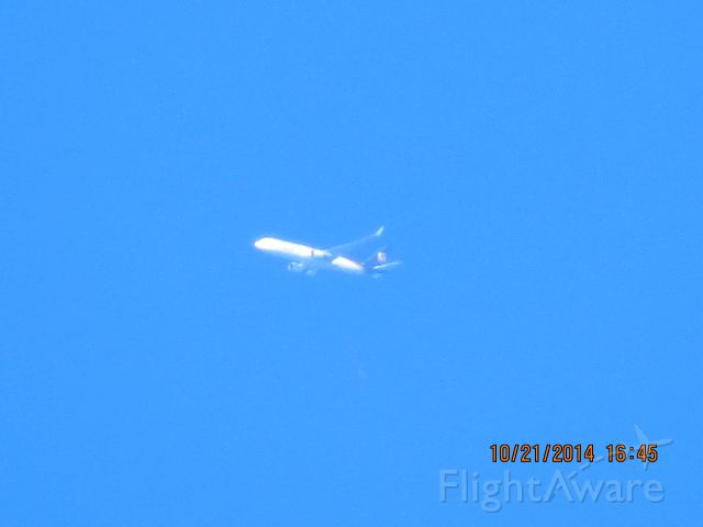 BOEING 767-300 (N306UP) - UPS flight 2876 from SDF to PHX over Southeastern Kansas at 36,000 feet.