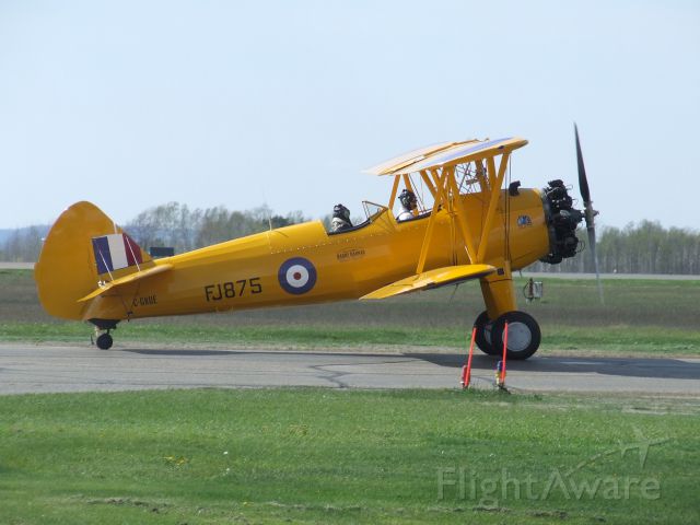 C-GKUE — - Boeing B75N1 Stearman taxiing out for a local flight - 13 May 2012