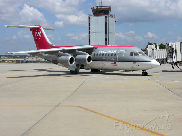N512XJ — - A BAe-146 Avro Regional Jet 85 on the Tarmac at Biloxi/Gulfport Regional Airport  (KGPT) taken 27 May 2004.