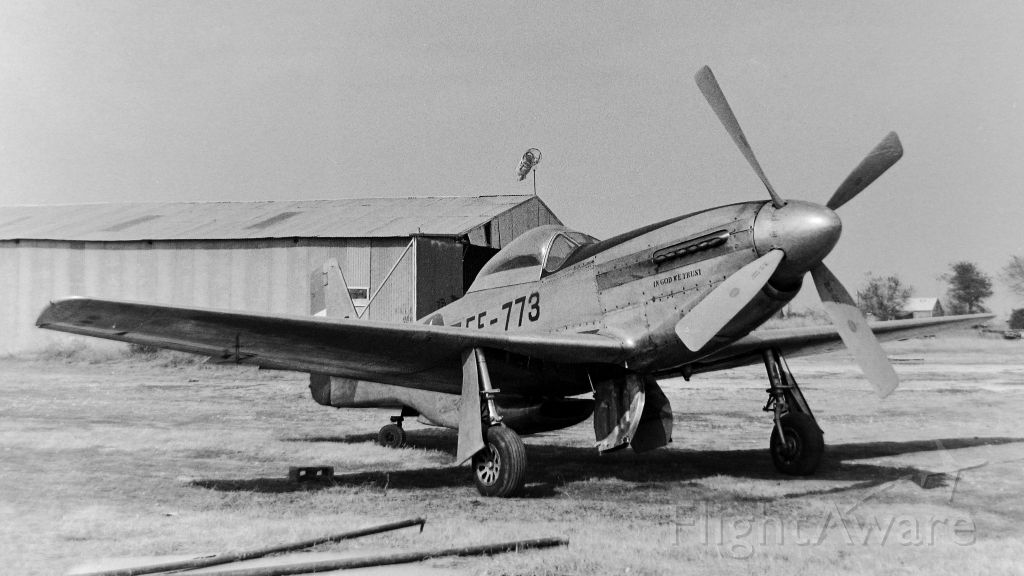 North American P-51 Mustang — - Taken at the old Flying Tiger Field at Toco, Texas in 1973. I thought at one time I had some info on "In God We Trust" but can't find anything about it now.