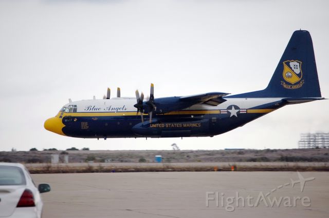 Lockheed C-130 Hercules — - Blues Angels C-130 makes a low pass