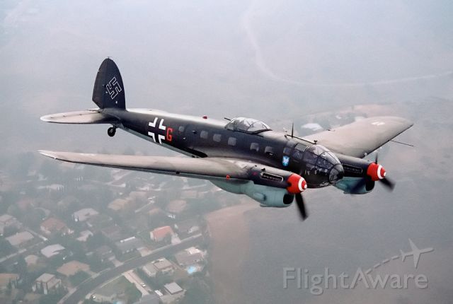 N72615 — - The Commemorative Air Forces Heinkel HE-111 (actually a Spanish built Casa C-2.111)somewhere in flight above southern California.