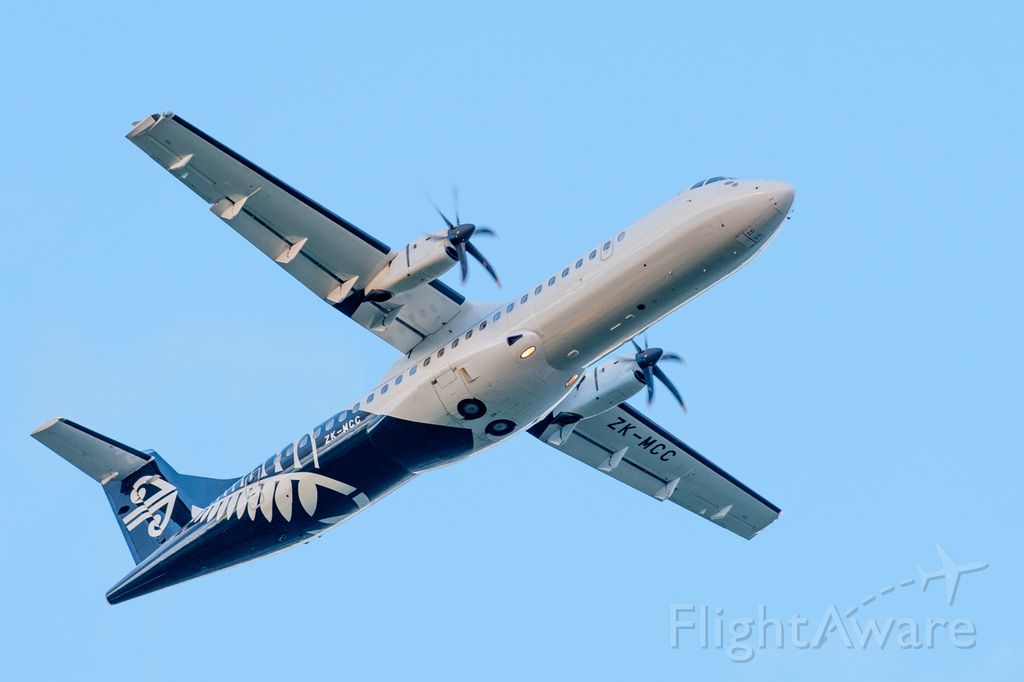 ATR ATR-72 (ZK-MCC) - ZK-MCC operating as Flight NZM302 getting airborne off Runway 20 at Christchurch, bound for Hamilton near the end of the day into the cold southerly. Nice little airliners, which Id dearly love to fly... (sigh)