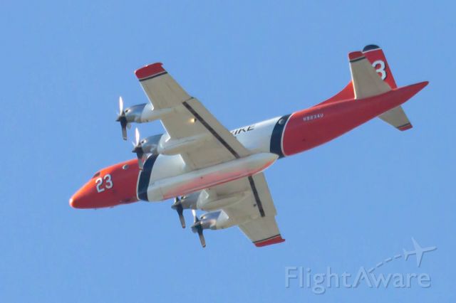 Lockheed P-3 Orion (N923AU) - P3 over my house.