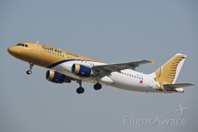 Airbus A320 (A9C-AC) - Gulf Air Airbus A320 approaching Cairo International Airport.