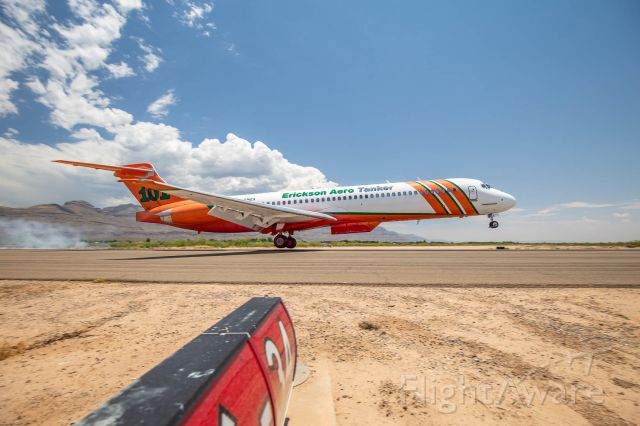 McDonnell Douglas MD-87 (N291EA) - Picture was taken during a wildfire suppressing mission at the Mescalero Apache Reservation near Alamogordo, NM