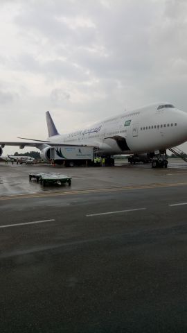 Boeing 747-200 — - Hajj Flight  Embarkasi Batam