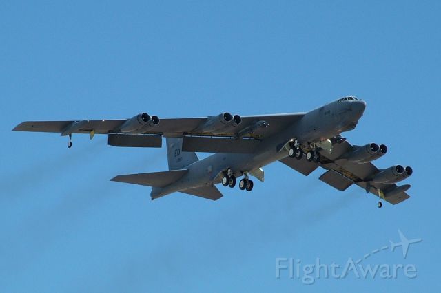 Boeing B-52 Stratofortress (60-0050) - airborne to display at Edwards Open House, October 2005. 